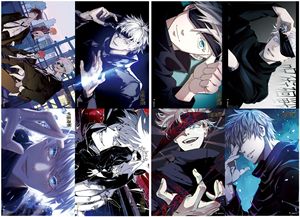 Póster de 42*29 cm de <span class=keywords><strong>Hanako</strong></span>-<span class=keywords><strong>kun</strong></span> y Genshin Impact, Set de 8 Piezas, 222 Juegos, Imagen de Personajes de Dibujos Animados y Anime Japonés - Product Image 5