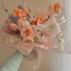 Papier d'emballage rétro imperméable pour boîte cadeau bouquet fleur mère <span class=keywords><strong>oeillet</strong></span> saint valentin - Product Image 5