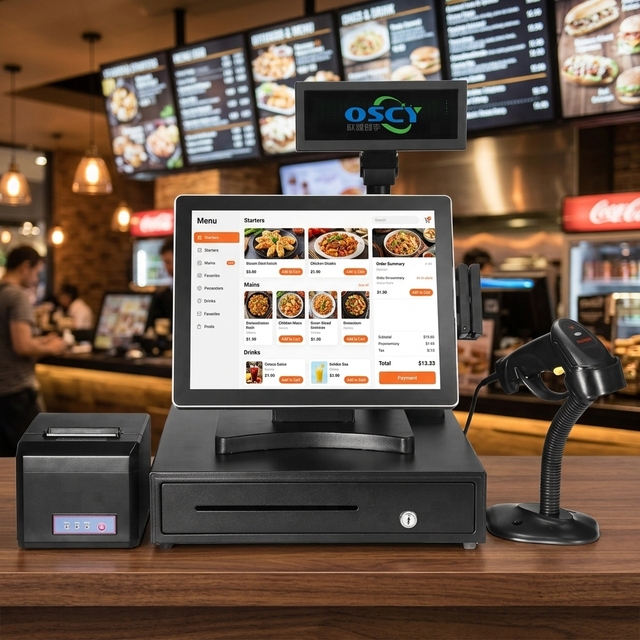 17 Inch AU Industrial Grade True Flat Touch Panel PC 10 Point Capacitive Touch Multi OS Support for Restaurant POS Terminal