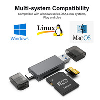 Fabrika kaynağı mini taşınabilir 5Gbps aktarım hızı kart okuyucu sopa usb 3.0 usb kart okuyucu kart okuyucu