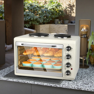 Horno de Convección y Asador de Gran Capacidad de 56L para Uso en Exteriores e Interiores, Multifuncional, con Manual en Inglés, Eléctrico, de Sobremesa - Product Image 1