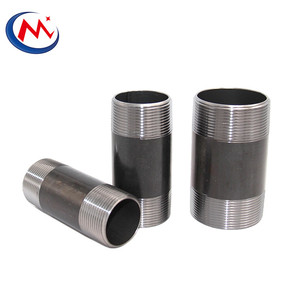 Tiêu chuẩn Mỹ tự nhiên ống thép đen núm vú <span class=keywords><strong>NPT</strong></span> BSP chủ đề ống núm vú - Product Image 3