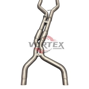 Vortex ท่อไอเสียแบบพ่นทรายไทเทเนียมประสิทธิภาพสูงสำหรับ Porsche 957 Cayenne 3.0T 3.6 4.8 2006-2010 - Product Image 5