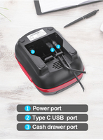 Imprimante thermique directe 58 mm avec USB pour codes-barres 1D 2D 203 dpi en stock pour les caisses de paiement des magasins de détail