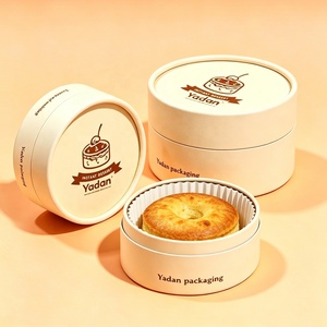 Scatole Cilindriche Personalizzate per Cheesecake di Grado Alimentare, Tubi di Carta Biodegradabili per Snack, Biscotti, Cioccolato e Dolci - Product Image 3