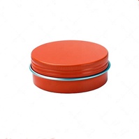 Petite boîte ronde en aluminium doré, argenté ou or rose avec couvercle supérieur en métal pour crème, baume à lèvres, thé, bonbons, ski, voyage et rangement