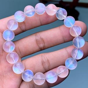 Natural azul <span class=keywords><strong>Moonstone</strong></span> Pulseira Noite Elf <span class=keywords><strong>Moonstone</strong></span> Cristal com forte transparência - Product Image 4