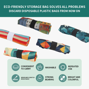 Bolsa de compras plegable con logotipo personalizado al por mayor de fábrica de Gahumi, bolsa de chaleco de nailon y poliéster portátil - Product Image 5