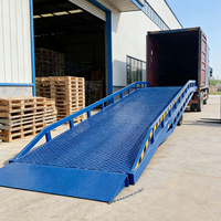 Rampe de quai mobile réglable en hauteur de 1,8 m, 12 tonnes, rampe hydraulique pour chariot élévateur, rampe de chantier pour le chargement de conteneurs