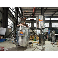 Distillateur d'huile essentielle de cuivre de qualité supérieure pour l'extraction commerciale d'alcool de palissandre de vanille