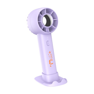 New Portable Handheld Fan High Speed Turbo Fan Rechargeable Personal Fan With <b>Plastic</b> Body For Travel Outdoor Home Office - Product Image 6