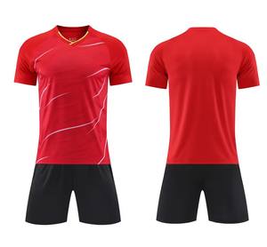 Divisa da calcio di alta qualità kit per bambini personalizzabili blu nero verde rosso sublimazione spedizione in fabbrica abbigliamento da calcio - Product Image 5