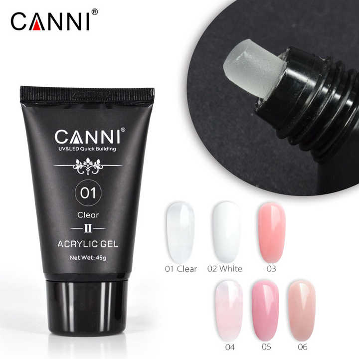 CANNI 45g Thick Poly Gel 6 Colors Easy to operate Hard Builder UV Gel