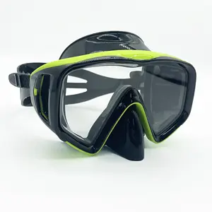 Equipo de buceo profesional Fábrica Venta caliente Más nuevo Anti niebla Gafas de buceo de silicona Máscara de esnórquel de vidrio templado