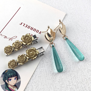 Accessoires pour cheveux : Pince à cheveux avec <span class=keywords><strong>lettre</strong></span> d'amour de chat, inspirée de la série animée 'The Twitter of the Girl in the Medicine House' - Product Image 2
