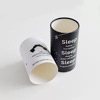 Tube en papier recyclable de qualité alimentaire, impression personnalisée, cylindre hermétique sans plastique pour l'emballage de compléments alimentaires