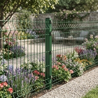 Panneau de clôture de jardin en métal galvanisé soudé, courbé en V, 3D, avec design de protection en maille triangulaire, clôture 3D