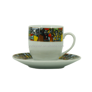 Äthiopische <span class=keywords><strong>Jebena</strong></span> Eritreische Kaffeetasse Set Großhandel Custom Logo Keramik Fein porzellan Tassen & Untertassen Umwelt freundlich Stocked LFGB - Product Image 2