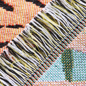 Новый дизайн, мягкое полиэфирное плетеное одеяло с тигровым узором розового цвета - Product Image 4