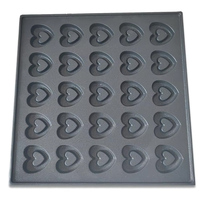 XEOLEO Commercial 25 Trous Japon Wafflera Maker Machine Électrique Coeur Forme Poffertjes Maker Baker Mini Pancake Machine