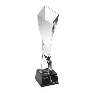 Trofeo in Cristallo 210x70x70 con Base 70x70x40, Grafica Stampata UV per Omaggi Fieristici - Product Image 2