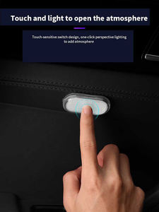 Mini lampe tactile <span class=keywords><strong>de</strong></span> chargement USB, lumières rvb LED, lampe <span class=keywords><strong>de</strong></span> lecture <span class=keywords><strong>de</strong></span> <span class=keywords><strong>plafond</strong></span> <span class=keywords><strong>de</strong></span> toit automatique, lumière ambiante d'intérieur <span class=keywords><strong>de</strong></span> <span class=keywords><strong>voiture</strong></span> pour véhicules <span class=keywords><strong>de</strong></span> Moto - Product Image 3