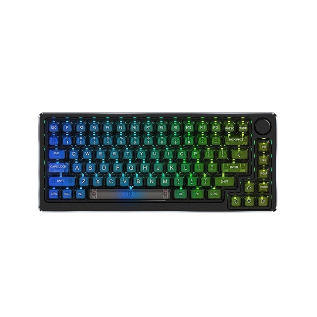 GK83 Gaming Mechanical Keyboard USB Wireless Silent Customizable Iridescent RGB Lighting Three-Mode Connectivity Transparent