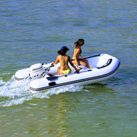 Ponton gonflable de bateaux de pêche de nervure de bateau de sauvetage de plancher en aluminium durable de PVC Hypalon avec du CE