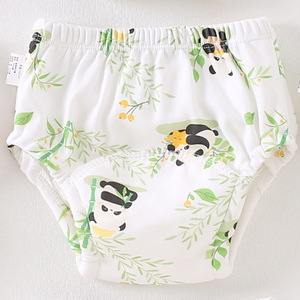 Pantalones de pañales para bebés con estampado de dibujos animados, pantalones de entrenamiento reutilizables para niños pequeños, ropa interior impermeable de 90/100/110 CM para niños - Product Image 3