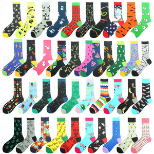 YL 2023 unisexe coton drôle Tube conception <span class=keywords><strong>color</strong></span>ée hommes robe heureux fou drôle hommes femmes chaussettes - Product Image 1