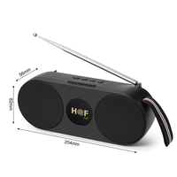 Altavoz Bluetooth con Carga Solar HF-F62, Radio FM, Bajos Potentes, Estéreo, Woofer, Altavoz Inalámbrico BT, Compatible con TF/USB
