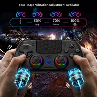 Manette de jeu sans fil pour PS5, manette de jeu avec lumière RGB, joystick à double vibration, panneau tactile, manette de jeu pour PS5/Pro/Slim PC