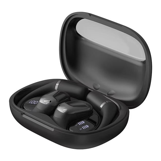 2025 New T21 Open Ear Clip Earbuds Bluetooth 6.0 Dual Mic ENC IPX6 Waterproof Sport Wireless Touch Running Headphones