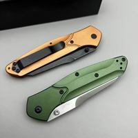 Couteau pliant avec mécanisme de verrouillage, manche en alliage d'aluminium 6061 T6, lame en acier S30V à pointe tombante, couteau de camping, modèle DIY