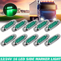 Nouvelles feux de position latéraux pour camion et remorque en ABS+LED de haute qualité, barre lumineuse d'avertissement, feu stop, lampe arrière super lumineuse DC12V universelle