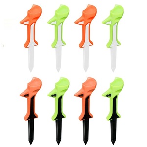 <b>Golf</b> Tee 10 Degree Plastic Durable Training Accessory For <b>Golf</b> Practice Orange Green Black White Color Options - Product Image 1