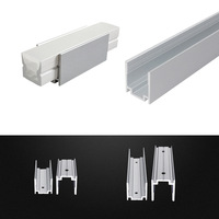 Support de néon flexible Installation accessoire de fixation Clip de fixation Profils en aluminium Fente de boucle Bande de néon LED Canal monté au plafond