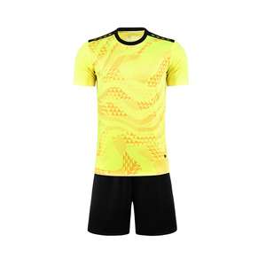 2025-2026 उच्च गुणवत्ता वाले कस्टम पुरुषों की फुटबॉल जर्सी और शॉर्ट्स पॉलिएस्टर त्वरित शुष्क फुटबॉल पहनने 100% सेट - Product Image 1