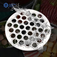 37 trous en alliage d'aluminium Ravioli Maker Dumplings Mold Ravioli Stamp Maker Cutter