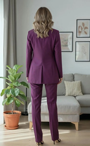 Traje de Pantalón de Tres Piezas Premium para Mujer, Blazer, Chaleco y Pantalón a Medida, Conjunto Formal para Invitadas de Boda, Ropa de Moda Corporativa - Product Image 4