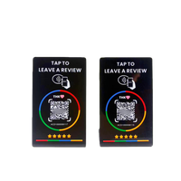Cartes d'accès RFID pour les médias sociaux, cartes de visite NFC RFID personnalisées, cartes de retour d'information en PVC programmables de haute qualité avec code QR sur mesure