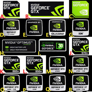 Autocollants pour Cartes Graphiques NVIDIA-RTX RTX 4090TI 4080 <span class=keywords><strong>4070TI</strong></span> 4060 GEFORCEGTX RTX RADEON, Nouveaux et Originaux - Product Image 2