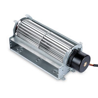Ventilateur tangentiel à flux croisé 60180, pales en aluminium, EC 220V DC 12V/24V, personnalisable OEM, pour four à vapeur et poêle à bois