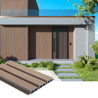 Panel Komposit Kayu Plastik (WPC) Bertekstur Kayu yang Kuat, Pemasangan Cepat, Panel Dinding Eksterior WPC
