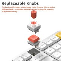 OEM ODM Air100 V3 Wireless Mechanical Keyboard with Multifunctional Knob 99 Keys 100 Low Profile Keyboard For Mac Windows Bluet