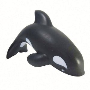 Vente en gros de balles anti-stress en PU Orca de haute qualité, jouet en forme de baleine orque, promotionnel et bon marché - Product Image 1