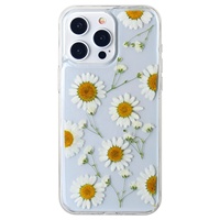 Coque de téléphone personnalisée faite à la main avec fleurs séchées pour iPhone 18/17 Pro Max – Vente en gros