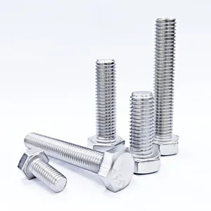 GB5782 Hexagon Head Bolts connecting mechanical or bracket Meet performance requirements Stainless steel hex head screw bolt