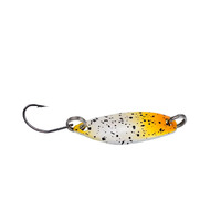 Newbility Mini leurre de pêche 35mm 3.3g cuillère leurres en métal Spinnerbait vairon petit poisson crochet unique gabarit flux truite appâts