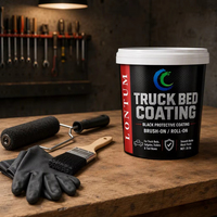 Peinture noire mate pour benne de camion, peinture protectrice pour benne de pick-up, hayons, remorques, boîtes à outils et surfaces métalliques